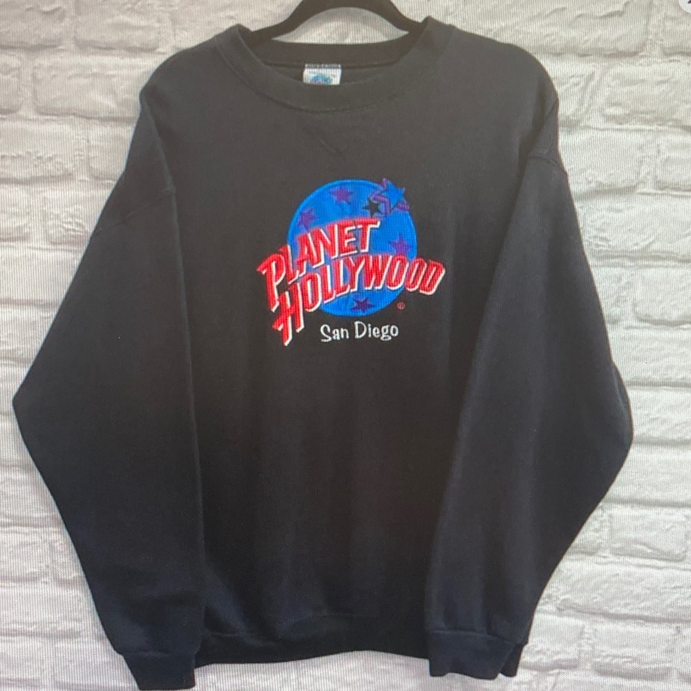 Planet Hollywood San Diego Black Crewneck Sweatshirt